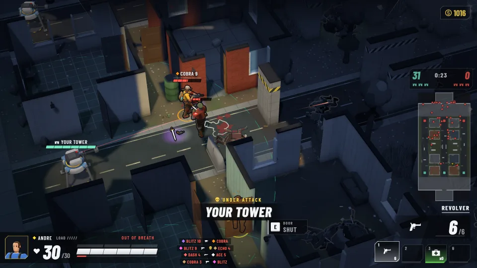 MOBA tower fight